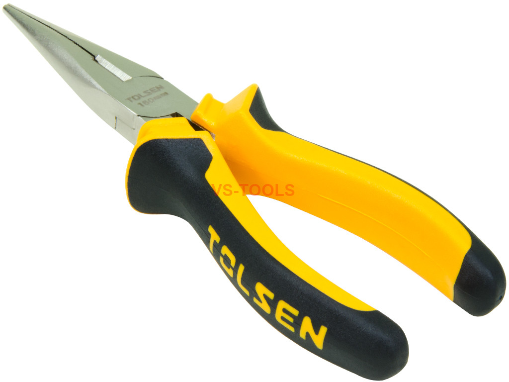 160mm Long Needle Nose Side Cutter Snipe Electrician Pliers Soft Grips